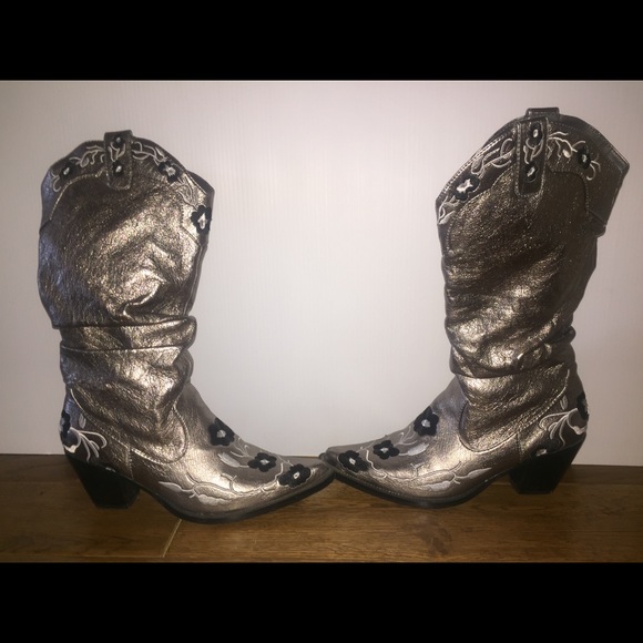 Go Max Floral Cowboy boots - Picture 1 of 6